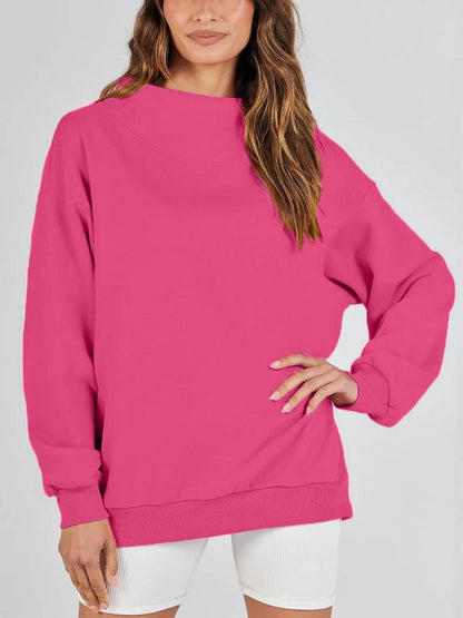 Women's Half Turtleneck Fleece Casual Sweatshirt Buy 2 Free Shipping