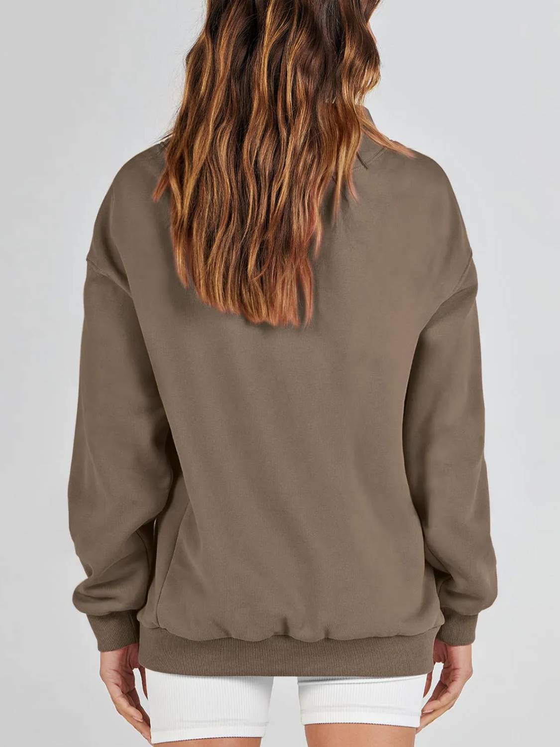 Women's Half Turtleneck Fleece Casual Sweatshirt Buy 2 Free Shipping