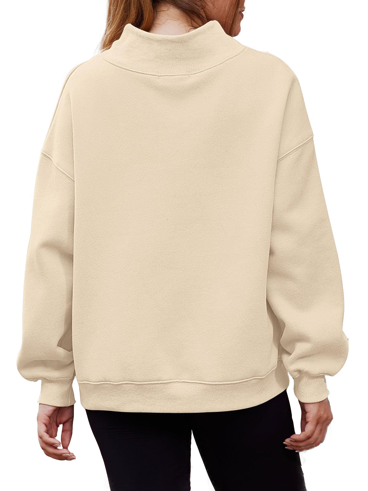 Women's Half Turtleneck Fleece Casual Sweatshirt Buy 2 Free Shipping