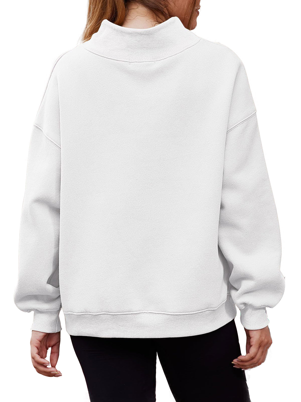 Women's Half Turtleneck Fleece Casual Sweatshirt Buy 2 Free Shipping
