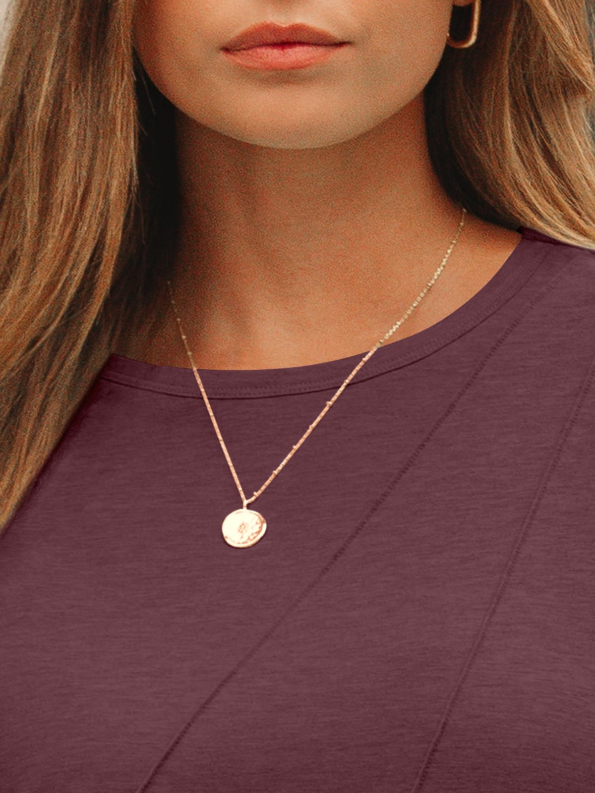 Womens Pleated Long Sleeve Tunic Tops