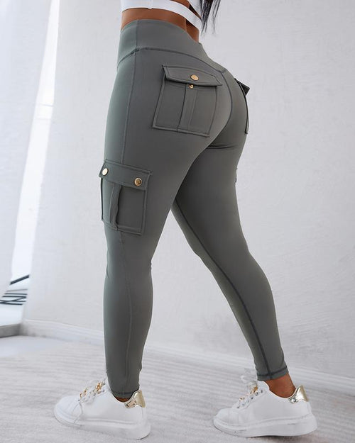🔥Women's Pocket Sexy Stretch Leggings Fitness Track Pants