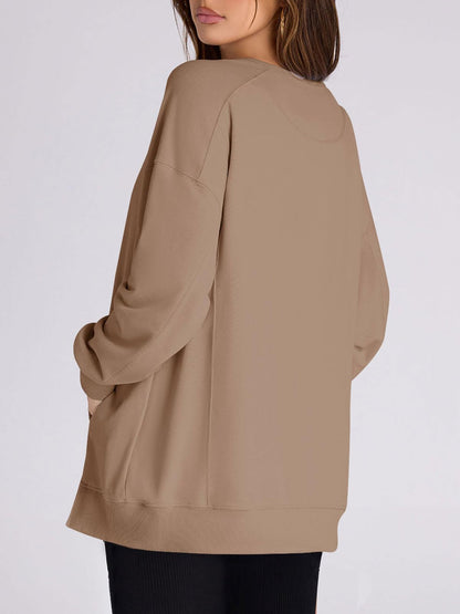 Women‘s Oversized Pullover with Pockets Buy 2 Free Shipping