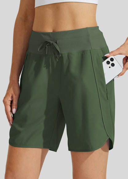 ✨Women's Active 7 Inseam Athletic Long Running High Wasistband Shorts(Buy 2 Free Shipping)