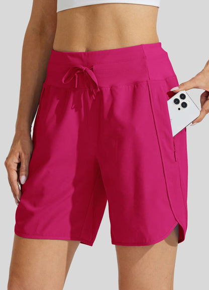 ✨Women's Active 7 Inseam Athletic Long Running High Wasistband Shorts(Buy 2 Free Shipping)