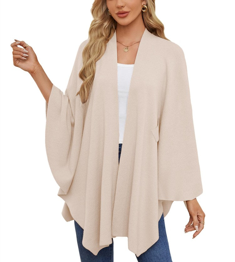 Autumn Women's Elegant Shawl Wraps Soft Open Front Poncho Sweater(Buy 2 Free Shipping)