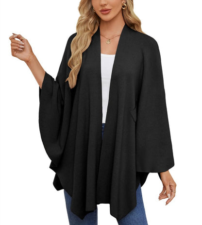 Autumn Women's Elegant Shawl Wraps Soft Open Front Poncho Sweater(Buy 2 Free Shipping)