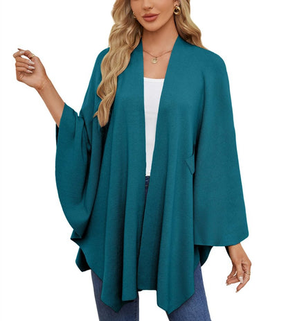 Autumn Women's Elegant Shawl Wraps Soft Open Front Poncho Sweater(Buy 2 Free Shipping)