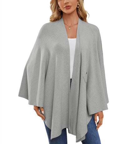 Autumn Women's Elegant Shawl Wraps Soft Open Front Poncho Sweater(Buy 2 Free Shipping)