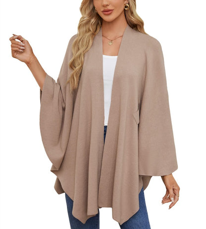 Autumn Women's Elegant Shawl Wraps Soft Open Front Poncho Sweater(Buy 2 Free Shipping)