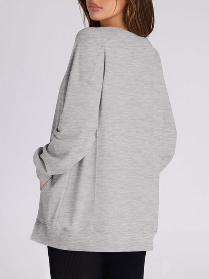 Women‘s Oversized Pullover with Pockets Buy 2 Free Shipping