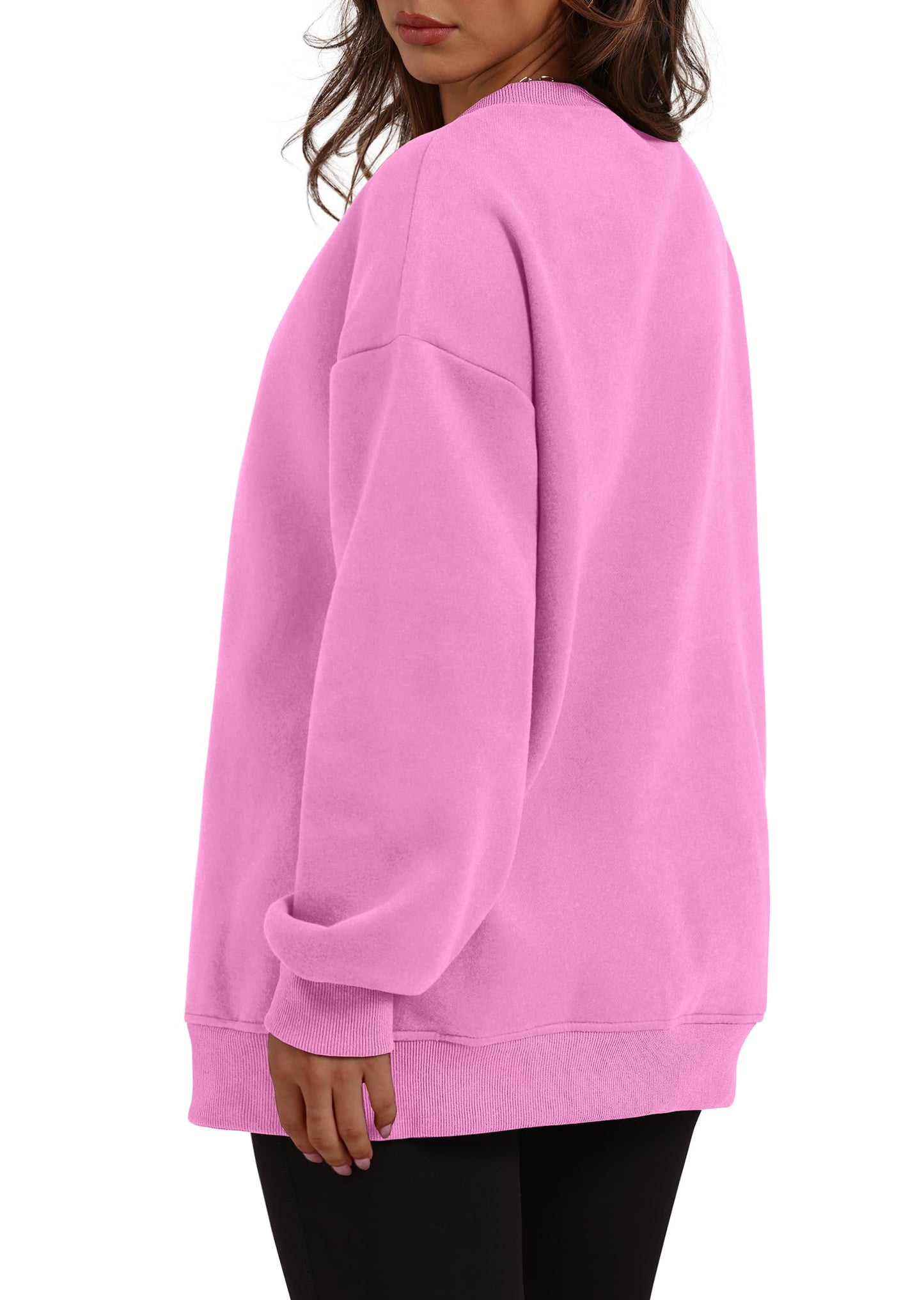 Women's Oversized Fleece Pullover with Hidden Pockets Buy 2 Free Shipping