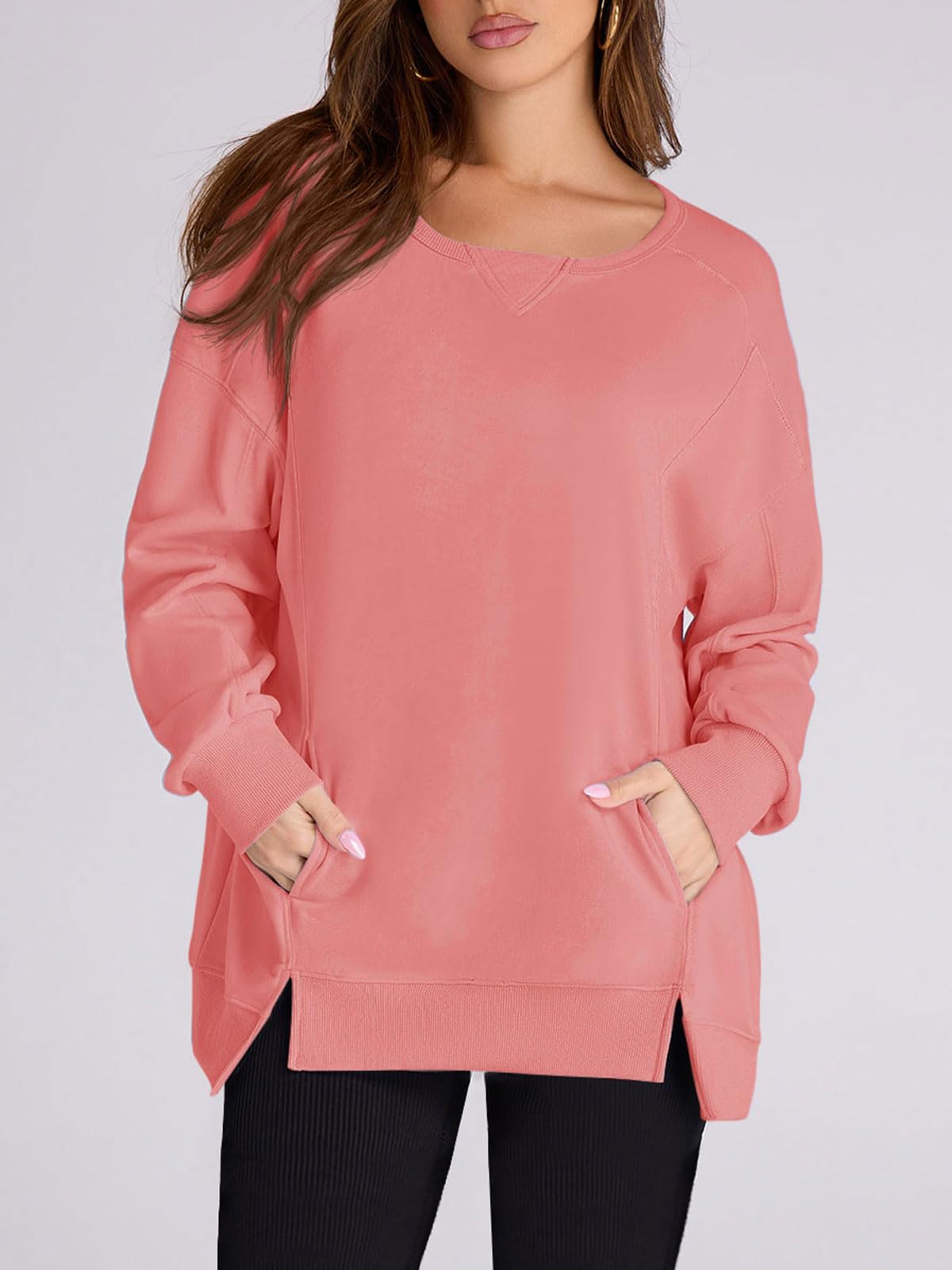 Women‘s Oversized Pullover with Pockets Buy 2 Free Shipping