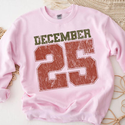 ✨December 25 Retro Christmas Crewneck Sweatshirt (Buy 2 Free Shipping)