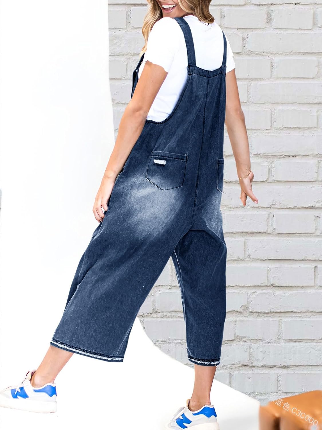 ✨Loose Fit Adjustable Strap Distressed Denim Bib Overalls(buy 2 free shipping!!!)