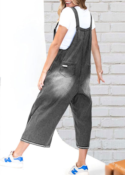 ✨Loose Fit Adjustable Strap Distressed Denim Bib Overalls(buy 2 free shipping!!!)