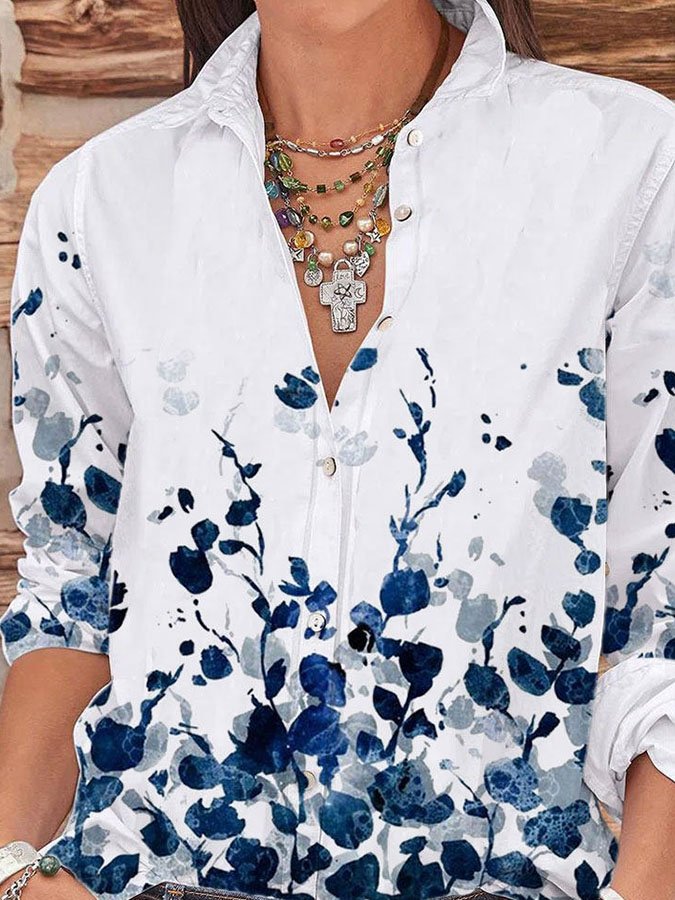 Floral Print Casual Shirt