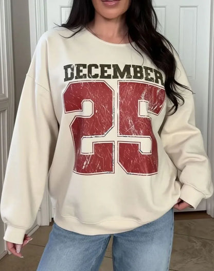 ✨December 25 Retro Christmas Crewneck Sweatshirt (Buy 2 Free Shipping)